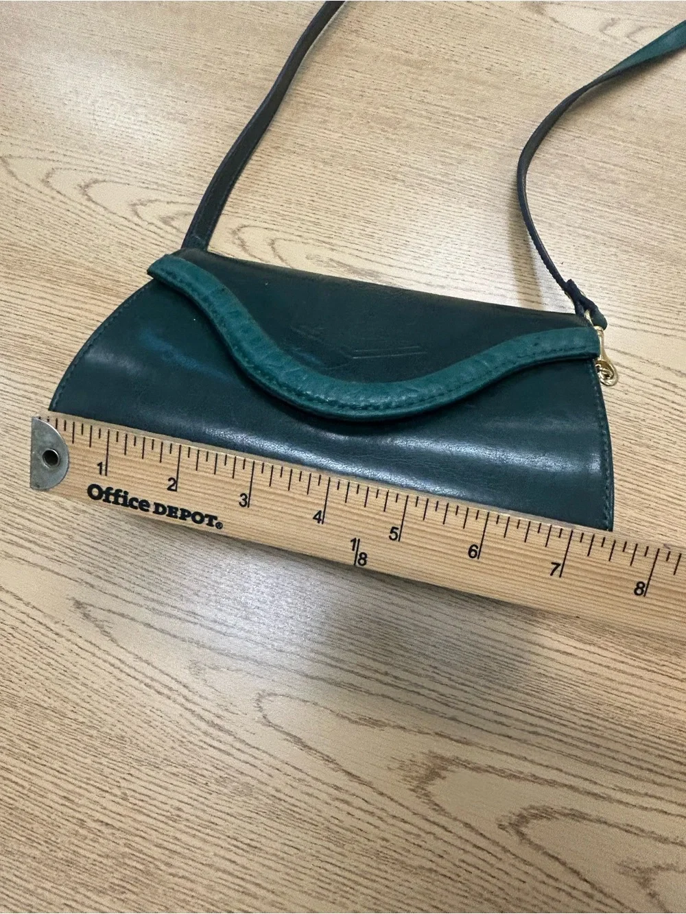 Vintage Bellerose Green Leather structured Crossbody Bag